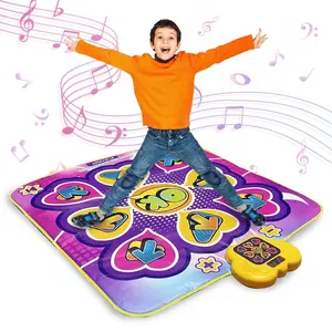 9-Key Glowing Music Dance Pad, Electric Game Carpet, Unicorn Dancing Mat, Home Interactive Toy, Score Challenge, 3+ Years