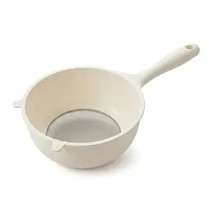 Viral Rice Washer Bowl with Handle, Fine Mesh No Rice Loss, Multi-Use Colander for Fruits Veggies, TikTokMadeMeBuyIt Kitchen Gadget