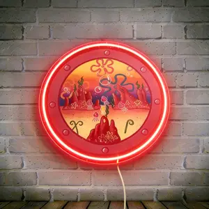 Wall-Mounted Acrylic Neon Light, Adjustable USB-Powered, Ideal for Kids' Room, Gaming Room, Birthday Gift, Halloween, Christmas