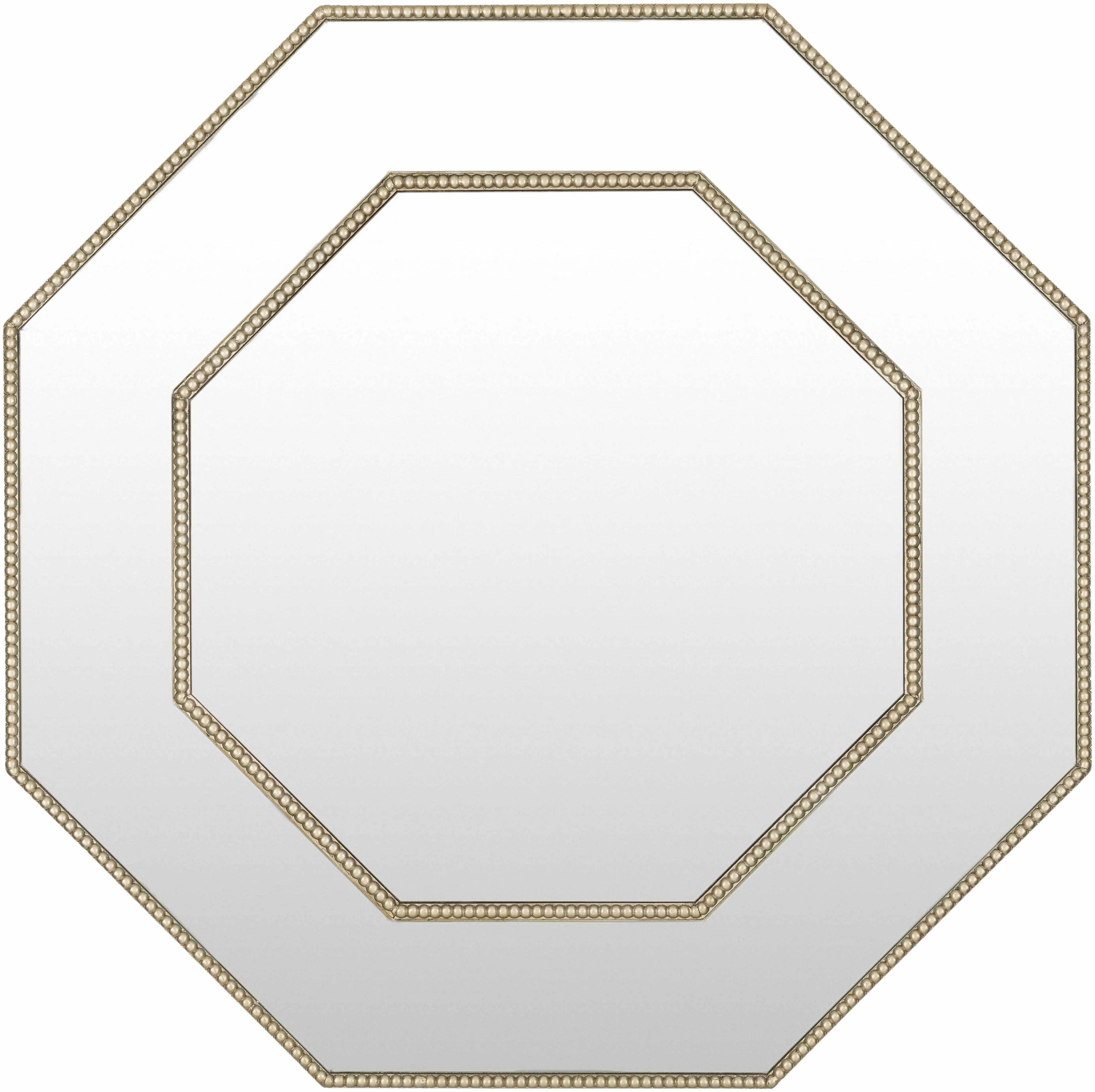 Classic Swellendam Gold Octagonal Mirror - 1-Piece Mirror Glass, Wall Mounting Home Decor Accent Piece, Room Decor Addition