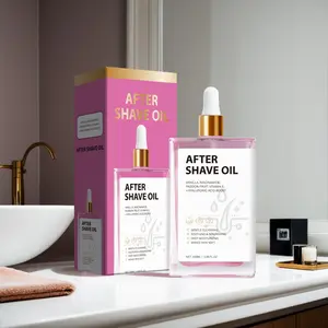 Vanilla & Niacinamide Aftershave Oil - Passion Fruit Enzyme for Ingrown Hair Prevention & Gentle Exfoliation - Soothing Redness Relief & 24H Deep Hydration, Moisturizing Lightweight Non-Greasy Formula