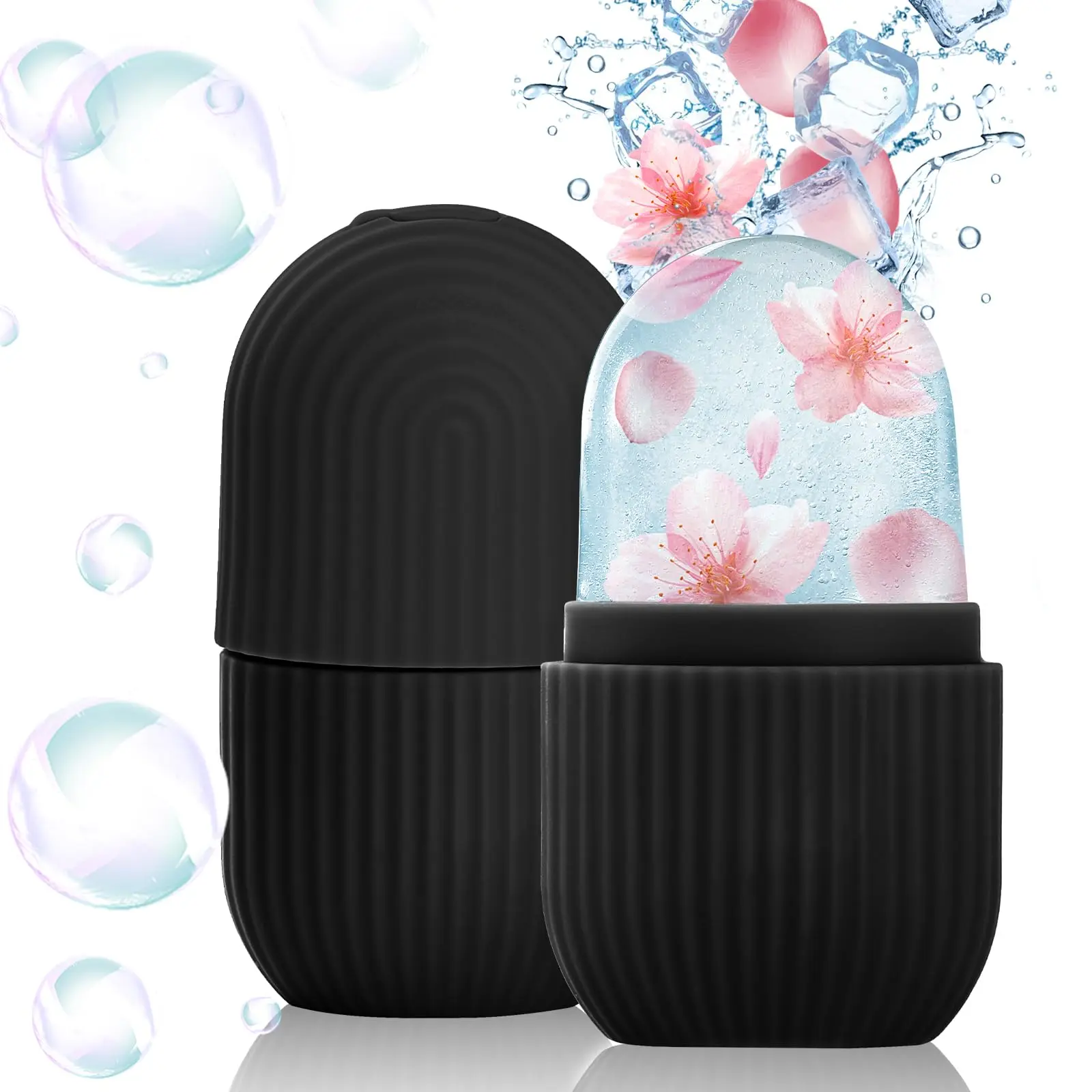 Ice Roller for Face and Eye, Upgrated Ice Face Roller,Facial Beauty Ice Roller Skin Care Tools, Ice Facial Cube, Gua Sha Face Massage, Silicone Ice Mold for Face Beauty