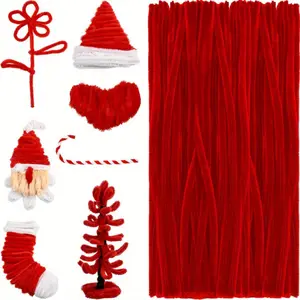 Red Black White Twist Sticks, Upgraded with Thicker and Denser Craftsmanship, Suitable for Beginners, DIY Handmade, Christmas, Halloween Decorations, Party Decorations, Holiday Gifts, etc.