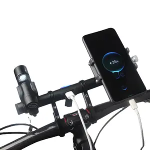Multifunctional Bicycle Extension Bracket with Power Bank, Handlebar Extender for Phone, GPS, Speedometer and Bike Light