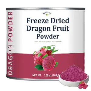 Dragon Fruit Powder 200g(7.05oz) Freeze Dried Dragon Powder for Baking & Drinks Natural Food Coloring
