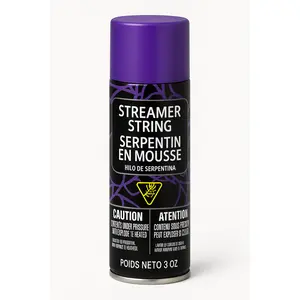 Purple Streamer String Spray - 3 oz Party Fun