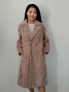 Beige 100% Sheep Wool Jacket