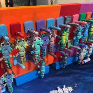 3D Printed Axolotl Keychain - Choose Your Own Color on TikTok Live or DM