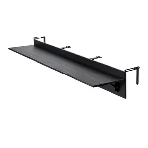 【SummerFinds】VEVOR Balcony Hanging Table,  , 12 x 59 in Folding Balcony Railing Table, Outdoor Balcony Bar Table for Railings, 50 lbs Loading, Fit Railing from 1" to 5.9", Serving Table for Patio & Deck