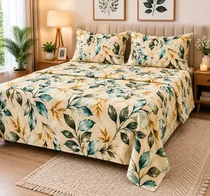 Premium Cotton Blend - Printed Bed Sheet Set