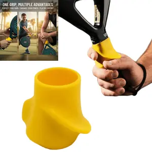 Tennis Racket Corrector, Silicone Handle Isolator, Grip Correction Device, Shock Absorption, Easy Installation, Improve Tennis Skills