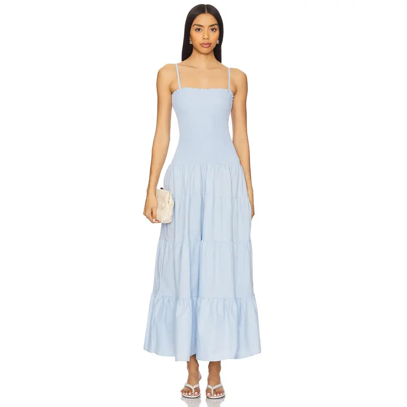 poplin halter midi dress Stateside Women's Poplin Halter Midi Dress main image 1