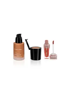 2-in-1 Concealer+Foundation & Lip Oil Duo Set for Versatile Makeup Solution - Perfect for Everyday Use