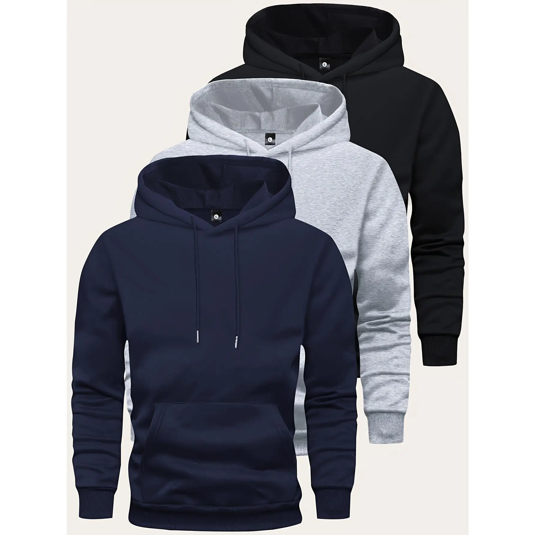 Navy blue+gray+black