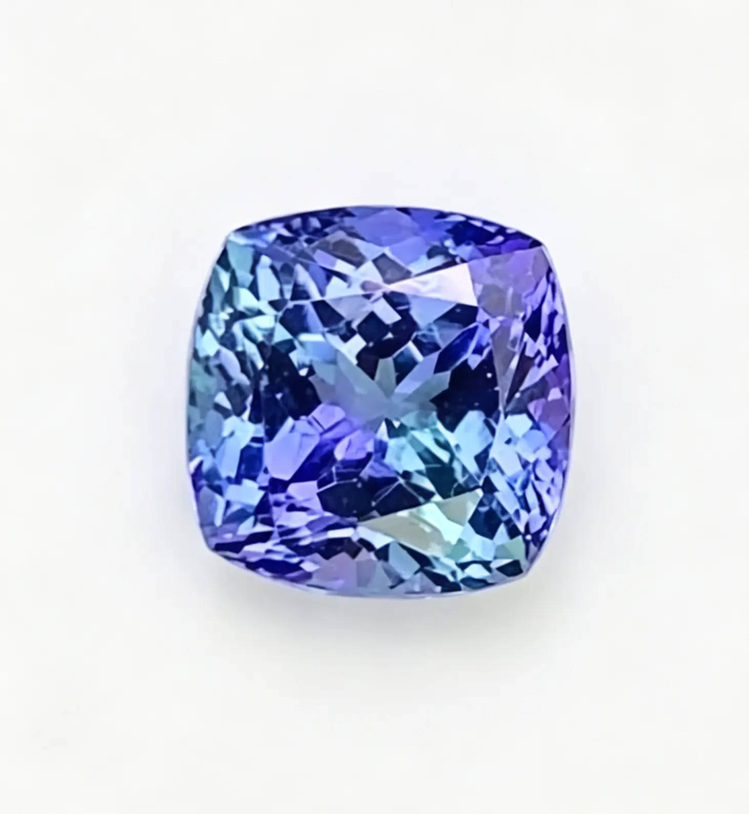 Natural Cushion Cut Tanzanite With Certificate