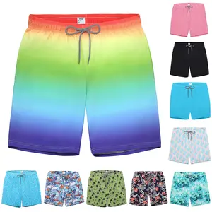 Men's Beach Shorts Swim Trunks with Quick Dry Fabric & Mesh Lining | Multiple Pockets for Swimming, Vacation, Outdoor Water Activities