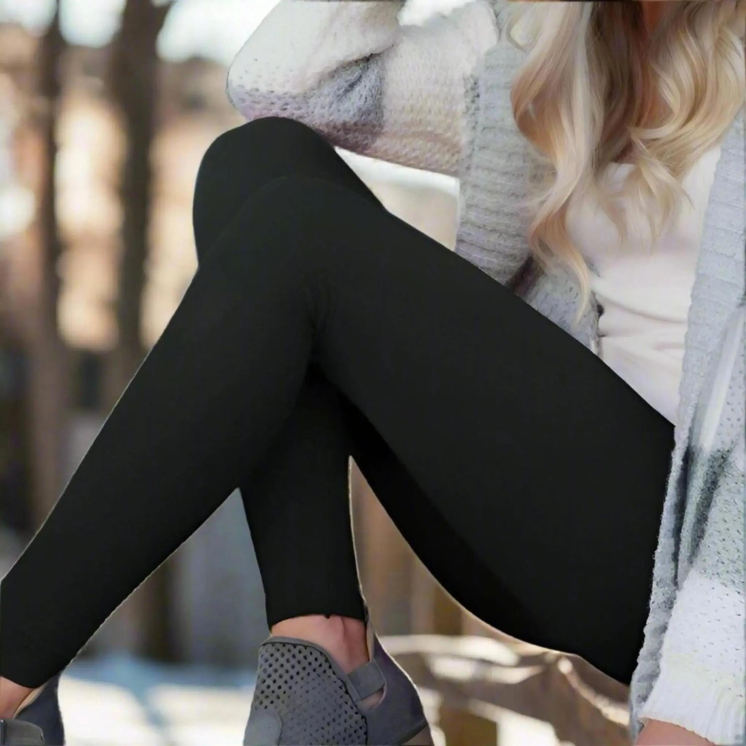 Women's High Waisted Ultra Soft Long Leggings - Full Length Comfort