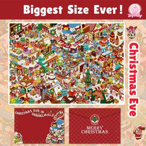Christmas super big scene sticker set holidy gift relaxing activity 3D sticker