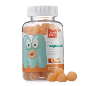 Zahler Chapter One Magnesium Gummies Peach Flavor - 60 Edible Capsules for Fitness & Muscle Support - Natural Source of Magnesium - Kosher Certified