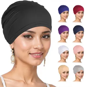 Premium Solid Color Under Scarf Cap for Women | Soft Stretchy Muslim Hijab Cap | Breathable Modal Undercap for Hijab, Chemo, Sleep & Daily Wear | One Size Fits All, Lightweight & Non-Slip