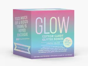 The Glitter Lab GLOW Glitter Bombs - Drink Glitter Bombs for Sparkly Cocktails, Mocktails & Soda - Beverage Embellishment