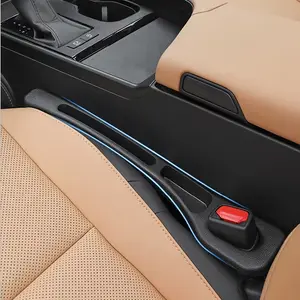 Double-Slot 2-Piece Car Seat Clearance Box with Full Fill, Noise Reduction, Durable PVC Material, Black Finish, Secure Interior Storage