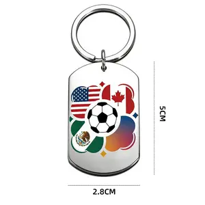 Football Keychain Pendant Accessory, Stylish World Cup Decoration, Cool Soccer Keyring, Perfect Gift for Fans
