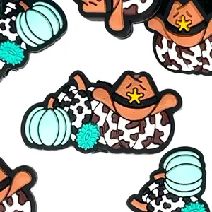 I’m a Bit of a Country Pumpkin Silicone Focal Beads | Cowboy Farm Fall Season Pumpkin Beading