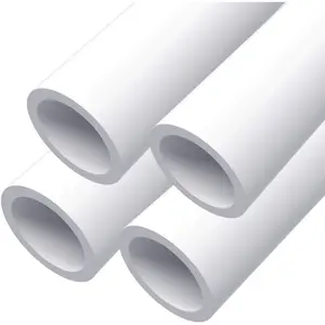 3/4 Inch PVC Pipe, 4-Pack (40 Inch Length), Furniture Grade White Schedule 40 - Ideal for DIY Projects, Home, Garden, Greenhouse, Farm, Workshop & Crafts
