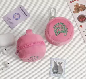 The Pink Mini Coin Purse for Earphones and Cord Storage