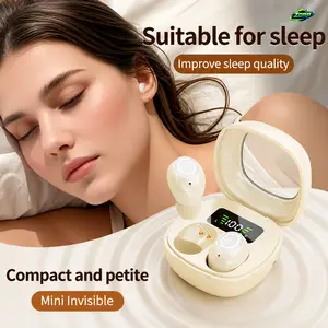 ZORP SK19 New Arrival This Year - Ultra-compact Invisible Wireless Earbuds, Comfortable Sleep Earbuds All Night Long, True Wireless Earbuds with Digital Battery Display, Perfect for Naps and Daily Relaxation, Immersive Bass, Active Noise Cancellation