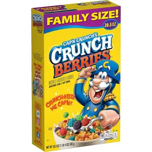Cereal, Crunch Berries, 20.5oz Box delicious tasty
