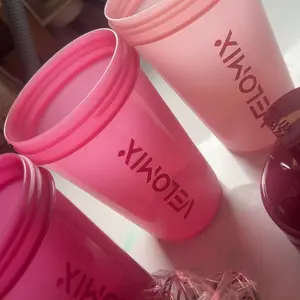 Velomix Berry Blend Protein Shaker Bottles 20 Oz 4 Pack Leak-Proof BPA-Free Dishwasher Safe for Mixes and Shakes with Secure Twist Lid and Removable Whisk Ball