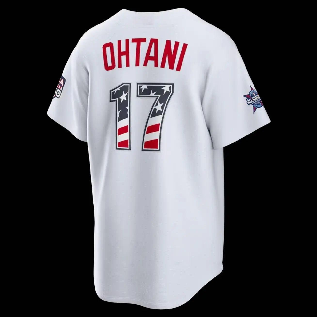 Unisex Baseball USA 250 Los Angeles Stadium Jersey Ohtani 17 2026 All-Star Edition Stars & Stripes Stadium Jersey