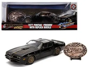 Jada 1:24 1977 Pontiac Firebird with Replica Buckle – Smokey and The Bandit – Hollywood Rides