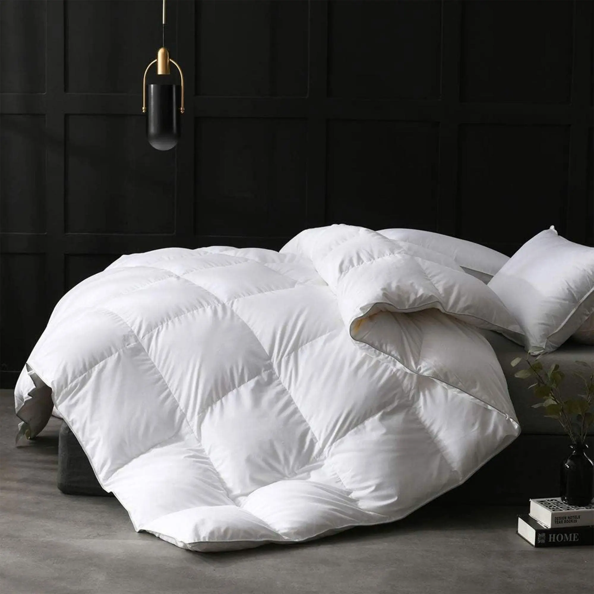 APSMILE Luxurious Feathers Down Full Queen Duvet Insert Comforter, White APSMILE Luxurious Feathers Down Full Queen Duvet Insert Comforter, White
