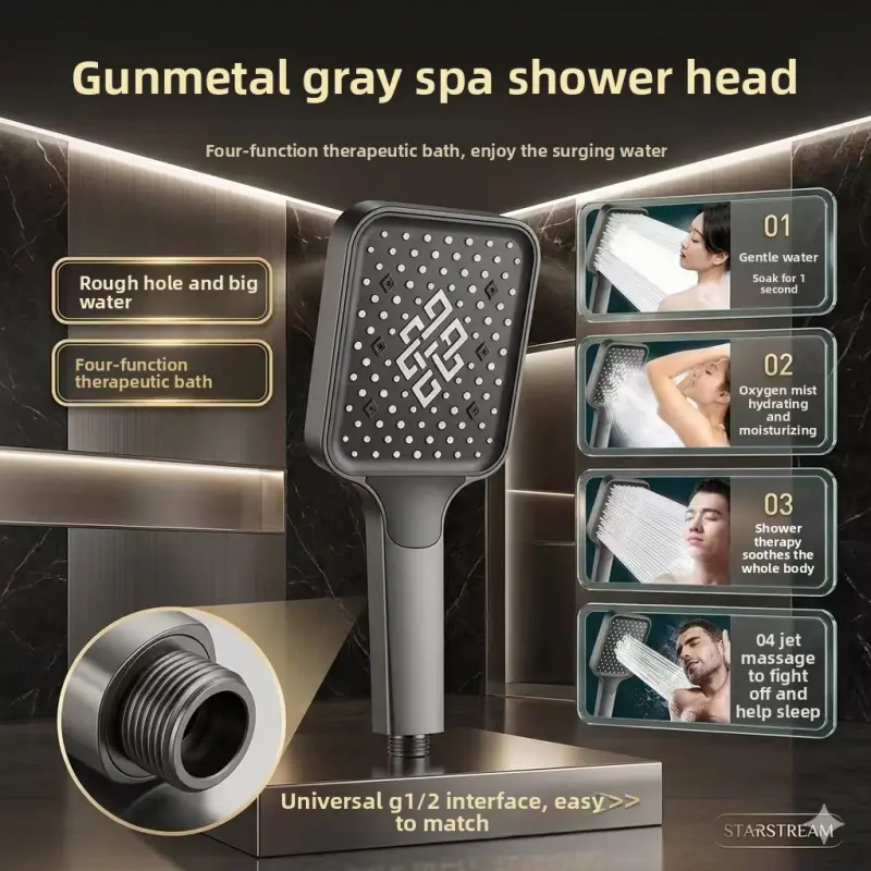High-pressure shower head, pressurized shower set, bathroom shower spray, high-pressure single-head shower head High-pressure shower head, pressurized shower set, bathroom shower spray, high-pressure single-head shower head