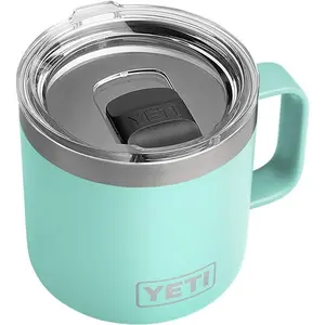 YETI Rambler 14 oz Mug, Vacuum Insulated, Stainless Steel with MagSlider Lid, Stainless Drinkware Flasks