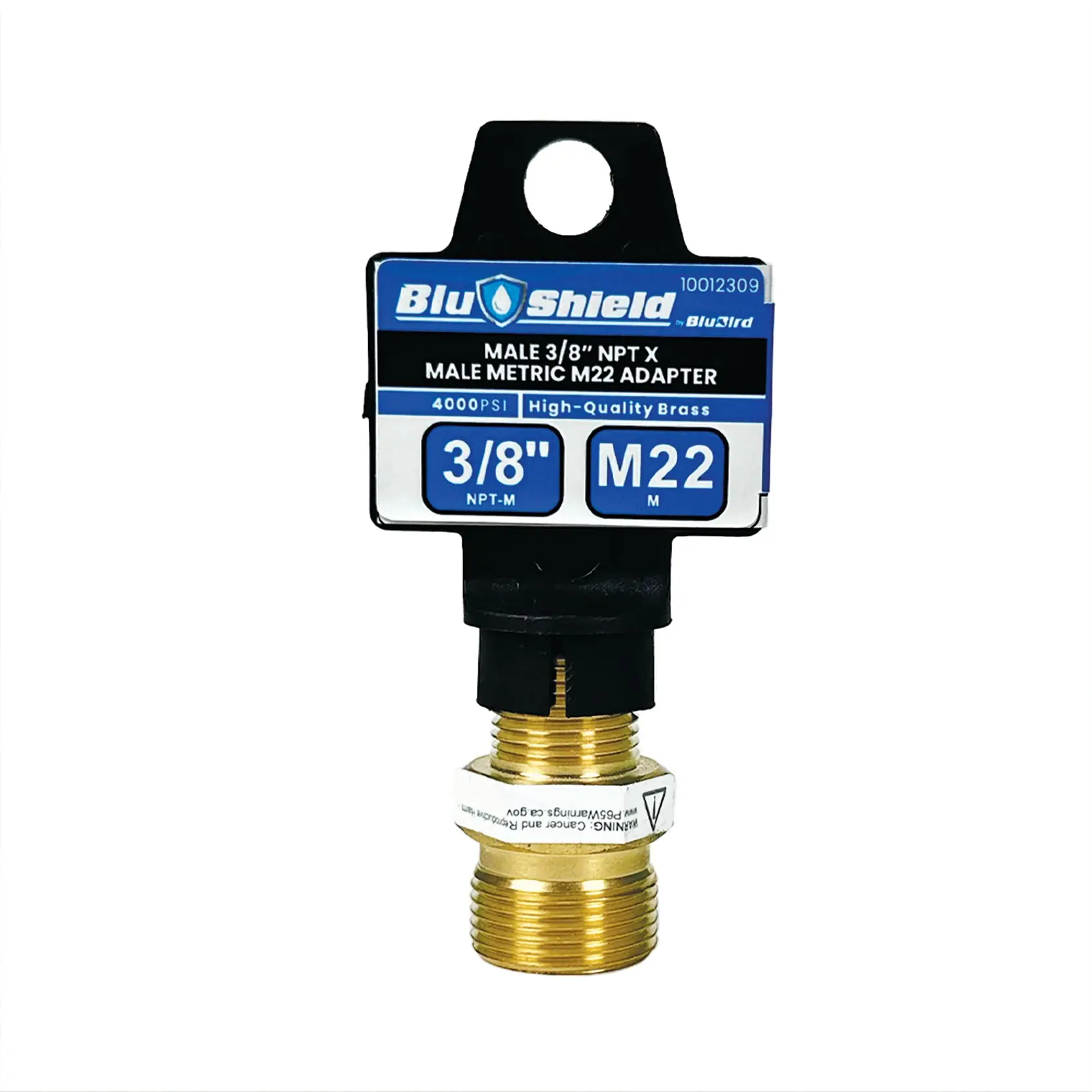 Blu Shield Male Metric x 3/8" Male Pipe Thread Pressure Washer Adapter