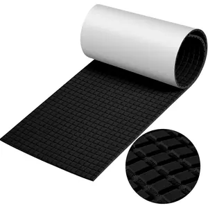 DIY Anti-Slip EVA Foam Boat Flooring Decking Sheet Grip Traction Mat for Surfboard Kayak Yacht Fishing Boat Skateboard Skimboard Step RV, Black Dark Grey