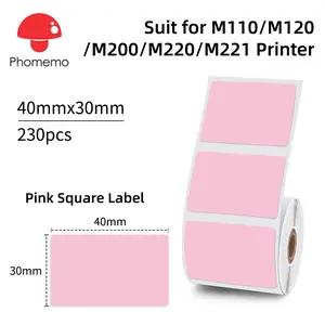 Phomemo M110 Portable Label Printer Mini Thermal Self-Adhesive Sticker Printer Mobile Pocket Tag Price UV Label Sticker Printer Bekhuz