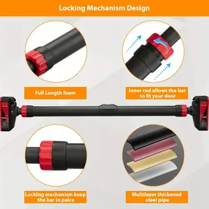 Pull Up Bar For Doorway, Strength Training Pull-up Bars With Level Meter And Adjustable Width, Max Load 440 LBS