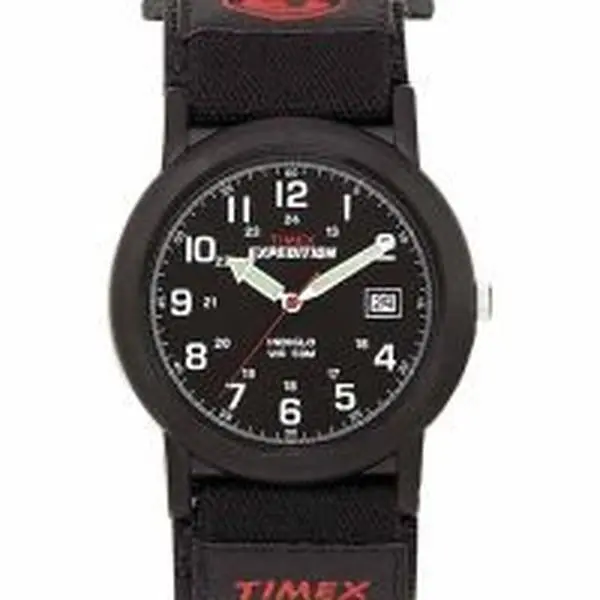Timex T40011 Mens Expedition Camper Black Fast Wrap Cloth Tie Strap Watch
