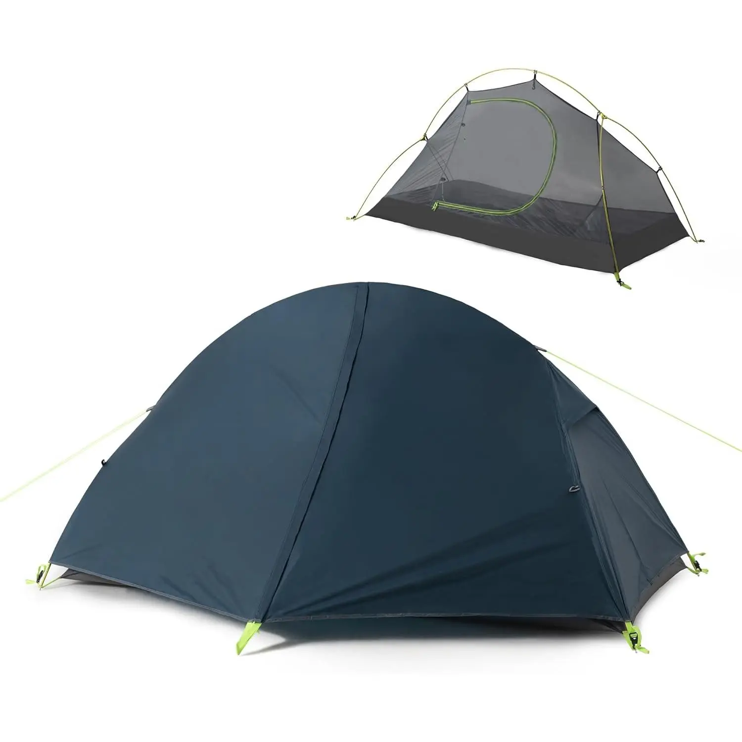 Bicycle Backpack Single Camping Tent, Waterproof Simple Pitching Independent Single Tent, Lightweight Single Backpack Tent, Single Tent with Footprints