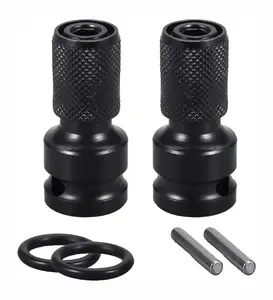 1/2 inch Square Drive to 1/4 inch Hex Female Socket Adapter Converter Chuck Adapter for Impact Air and Electric Wrench