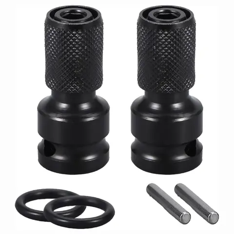 1pcs 1/2 inch to 1/4 inch Square Drive Hex Female Socket Adapter Converter, for Impact Tools, Mechanics, Electric Wrenches, Wrenching Applications