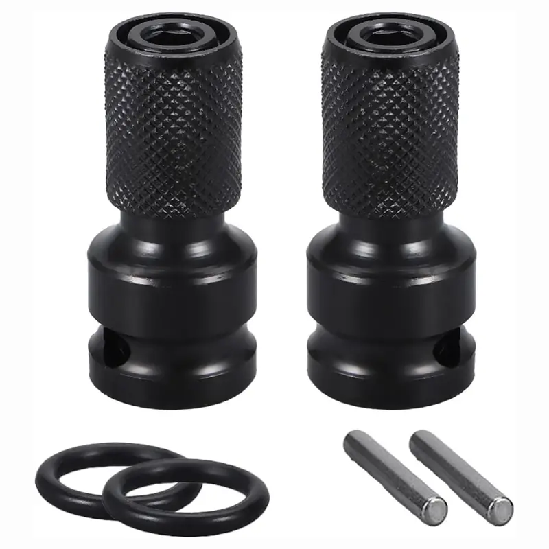 1pcs 1/2 inch to 1/4 inch Square Drive Hex Female Socket Adapter Converter, for Impact Tools, Mechanics, Electric Wrenches, Wrenching Applications