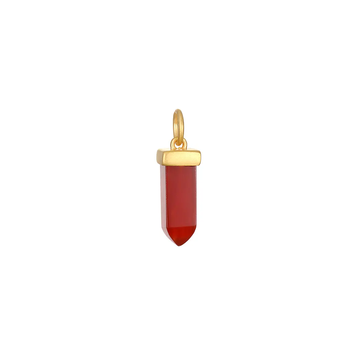 Satya Jewelry Stay Grounded Red Onyx Dagger Charm for Charm Necklace or Bracelet