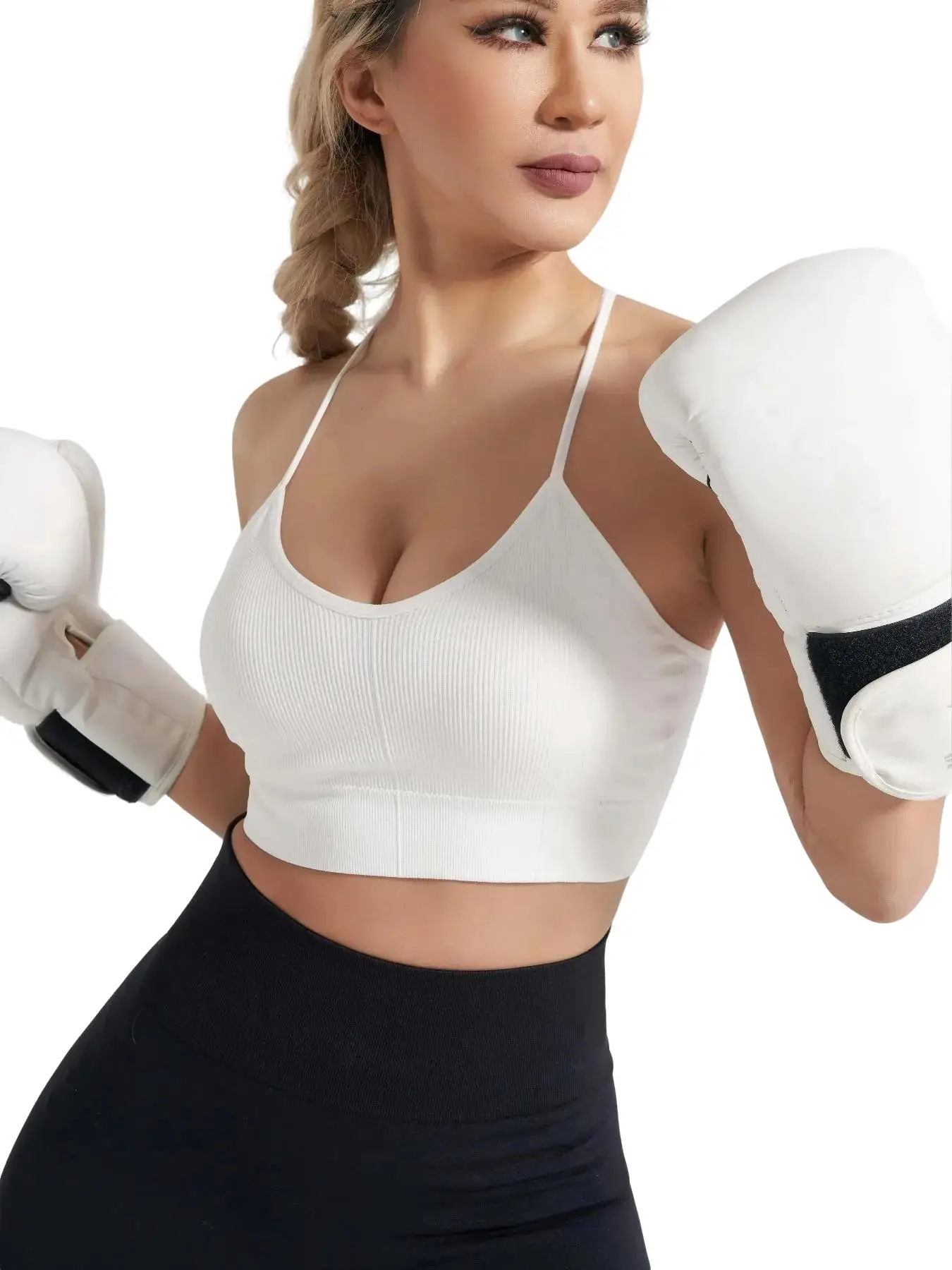 Women's Sports Bra, Breathable Wireless Sports Lingerie Top for Tennis Pickleball Yoga Exercise, Cute Gym Clothes, Sports Bra for Women, Workout Cloth