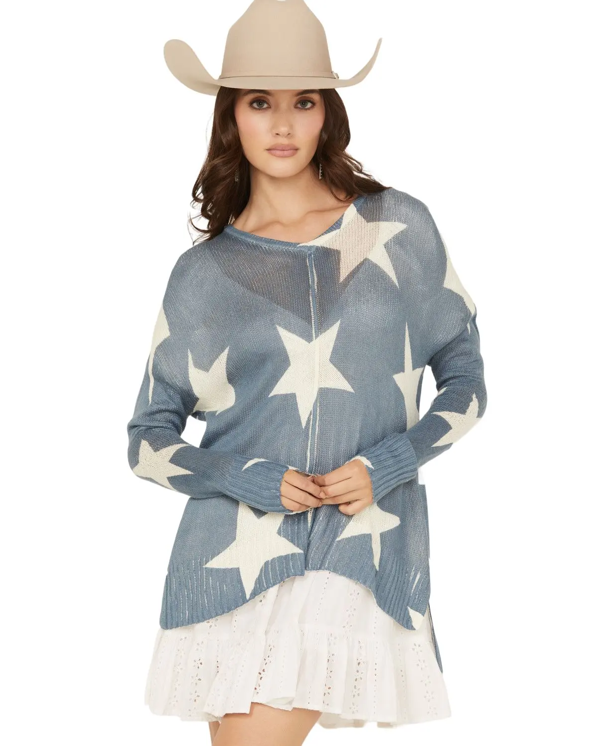 Rock & Roll Denim Women's And Women'S Star Sweater - Bw32t05903